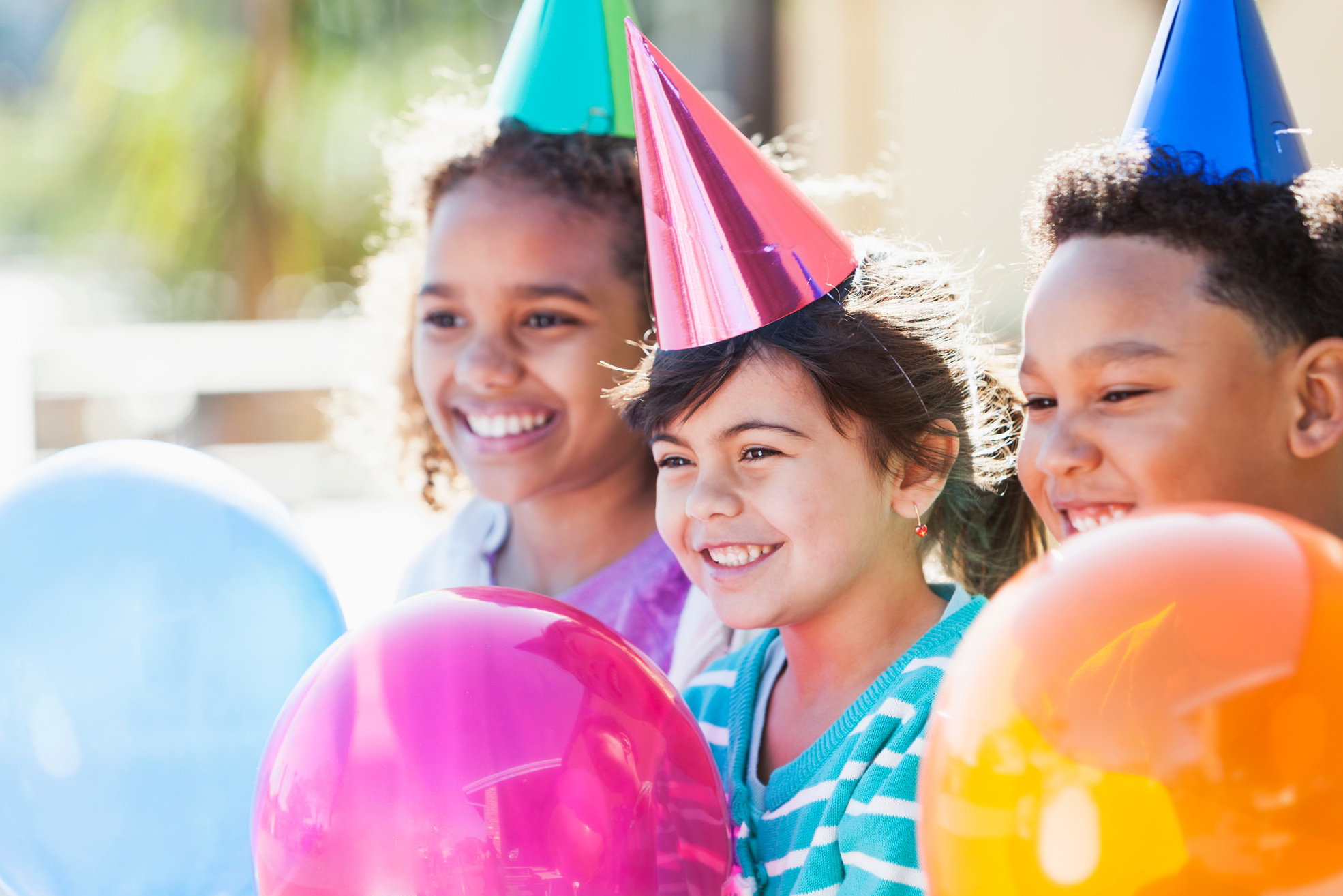 Children at birthday party